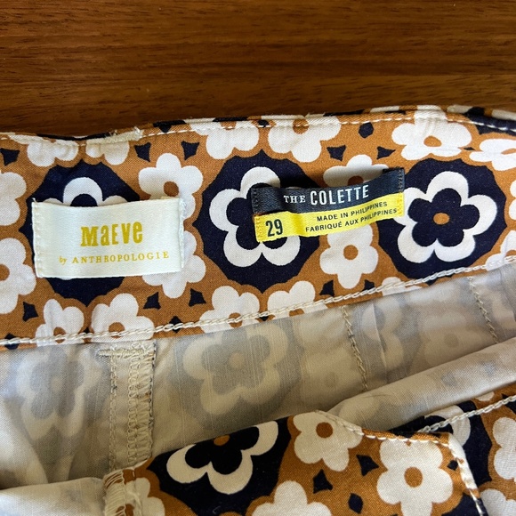 Anthropologie Maeve The Colette Cropped Wide-Leg Pants  Sz 29 - Picture 2 of 4